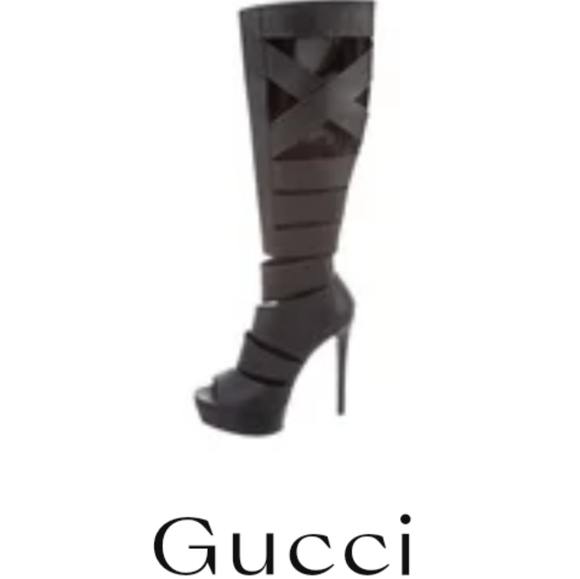 NIB GUCCI Babylon Boot in Black - Picture 1 of 5